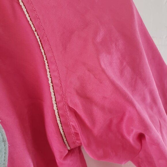 Vintage Oilily Bibie Satin Bomber Jacket Kids Size 116 / 6y - Picture 4 of 11